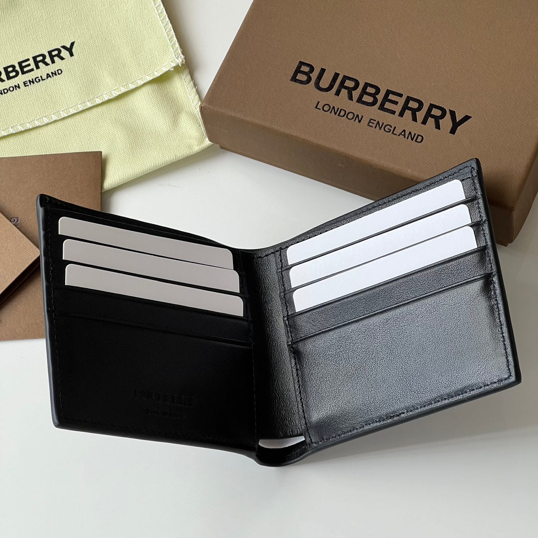 Гаманець Burberry TB із зернистої натуральної шкіри — фото 6