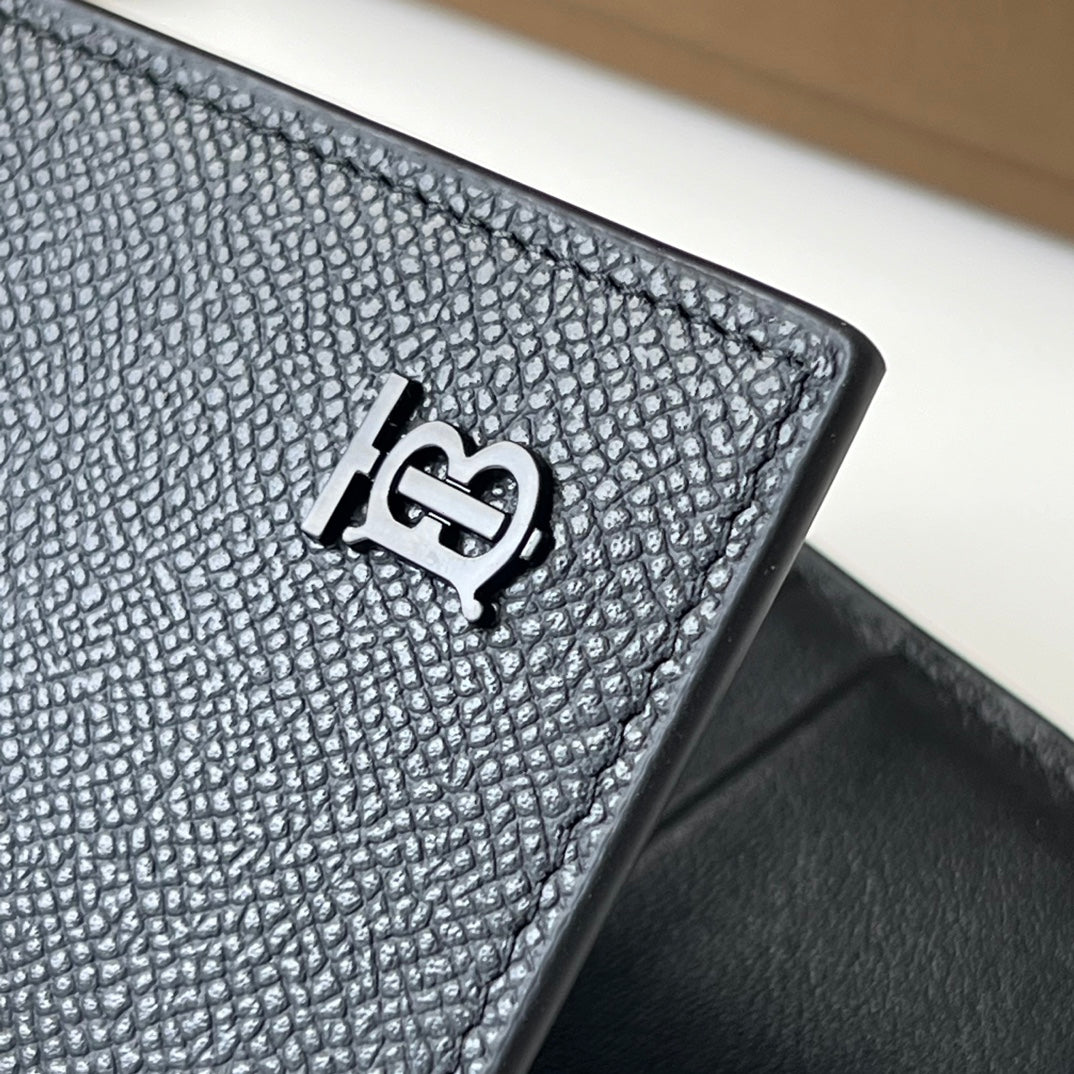 Гаманець Burberry TB із зернистої натуральної шкіри — фото 5