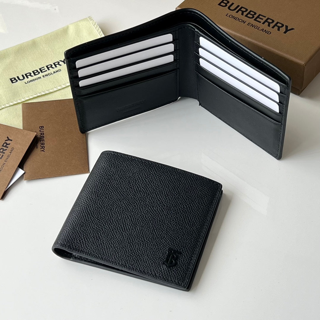 Гаманець Burberry TB із зернистої натуральної шкіри — фото 9