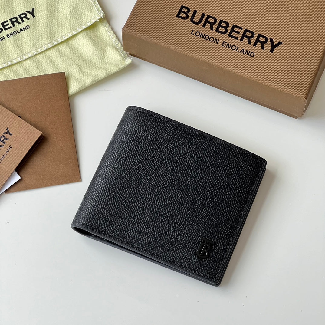 Гаманець Burberry TB із зернистої натуральної шкіри — фото 1