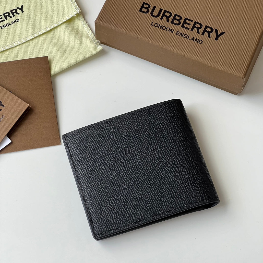 Гаманець Burberry TB із зернистої натуральної шкіри — фото 3