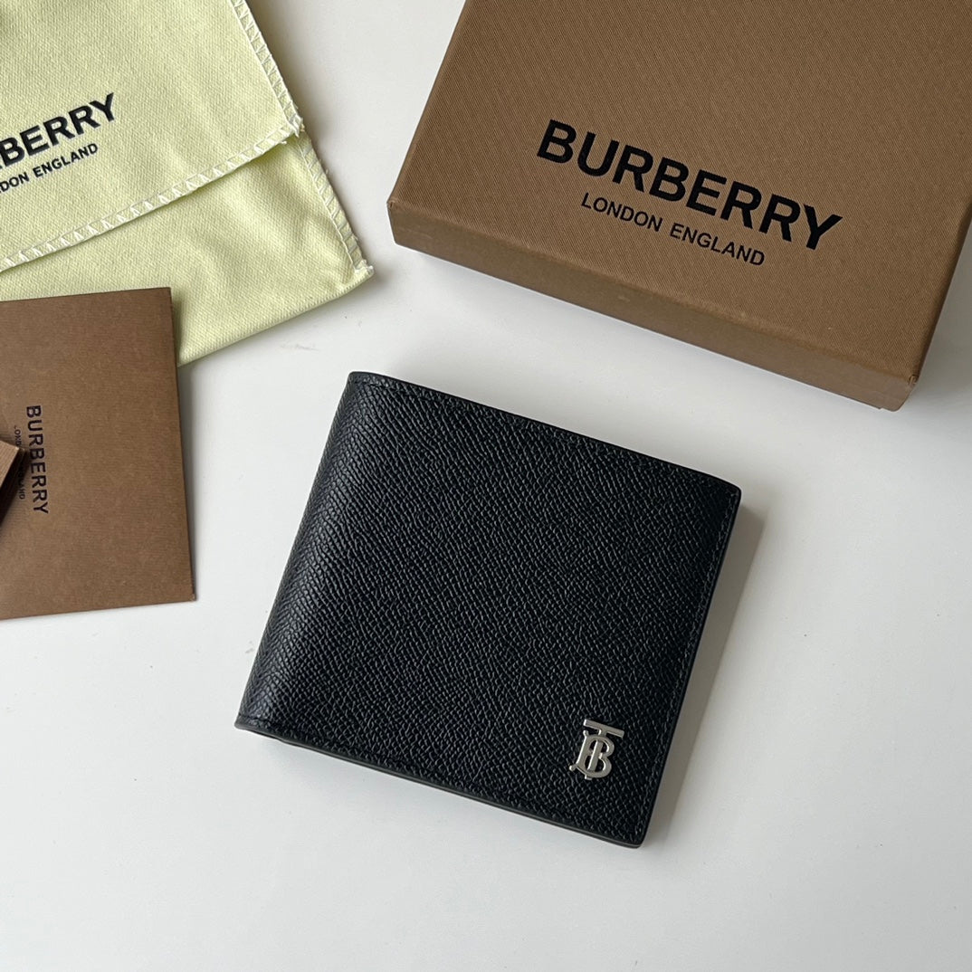 Гаманець Burberry TB із зернистої шкіри — фото 1