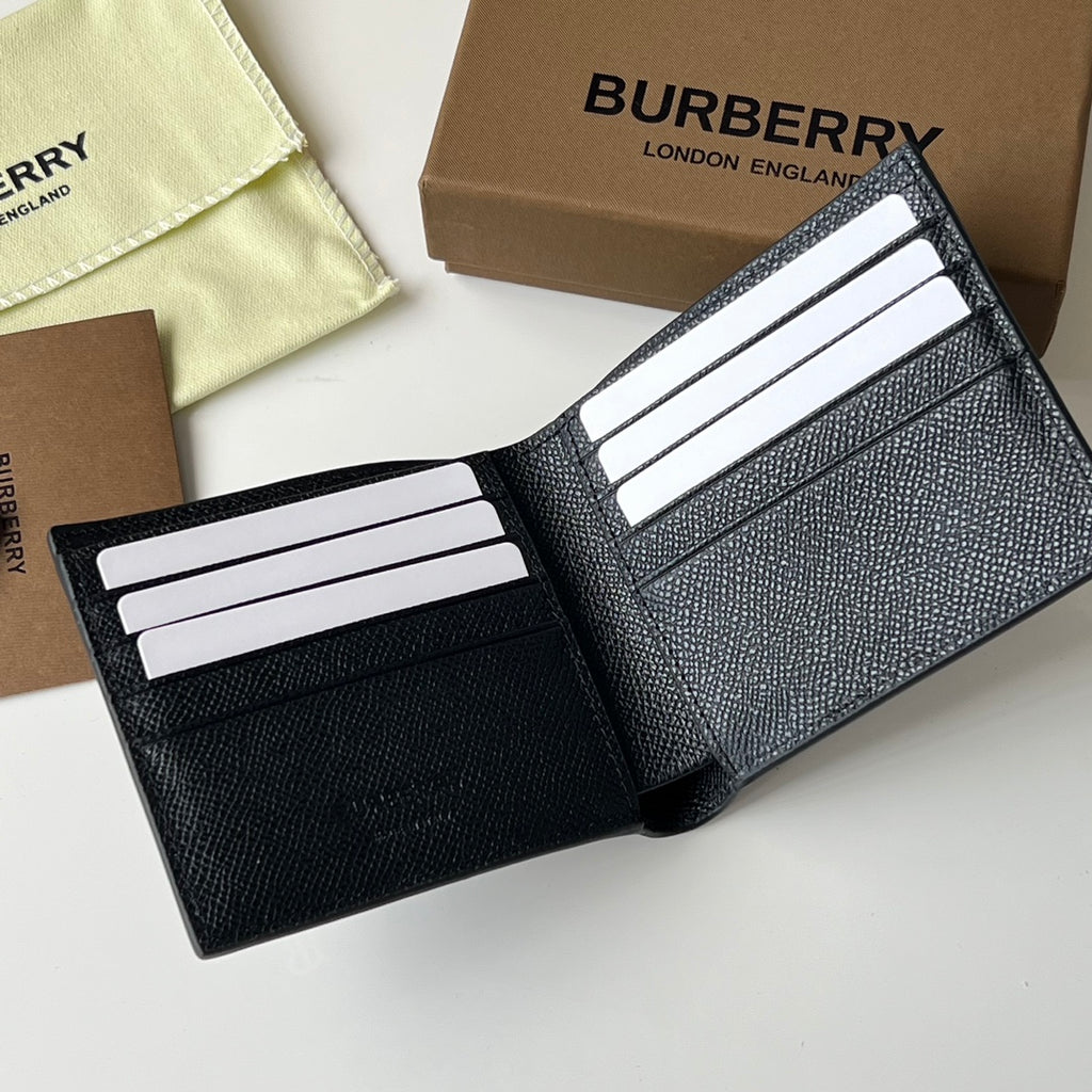 Гаманець Burberry TB із зернистої шкіри — фото 6