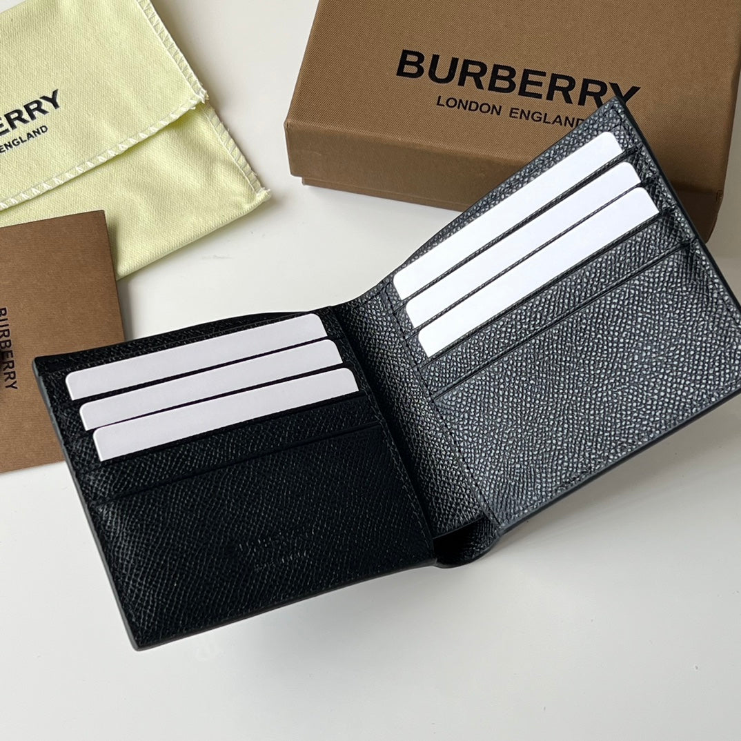Гаманець Burberry TB із зернистої шкіри — фото 6
