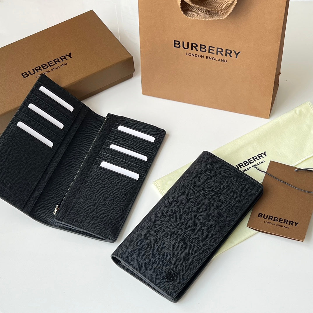 Гаманець Burberry із зернистої натуральної шкіри — фото 1