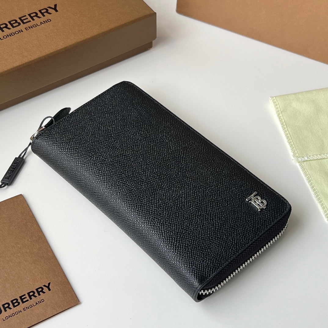 Гаманець Burberry із зернистої натуральної шкіри — фото 2