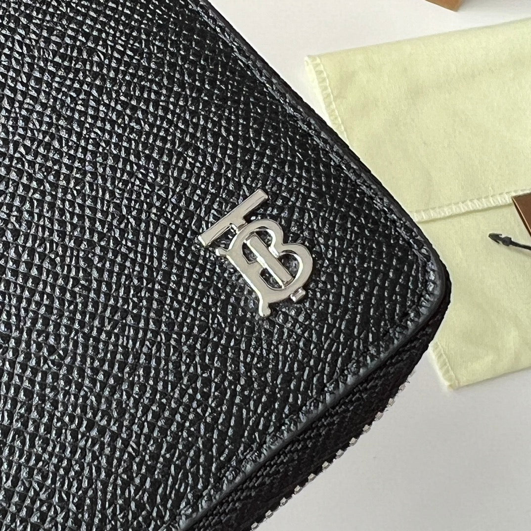 Гаманець Burberry із зернистої натуральної шкіри — фото 4