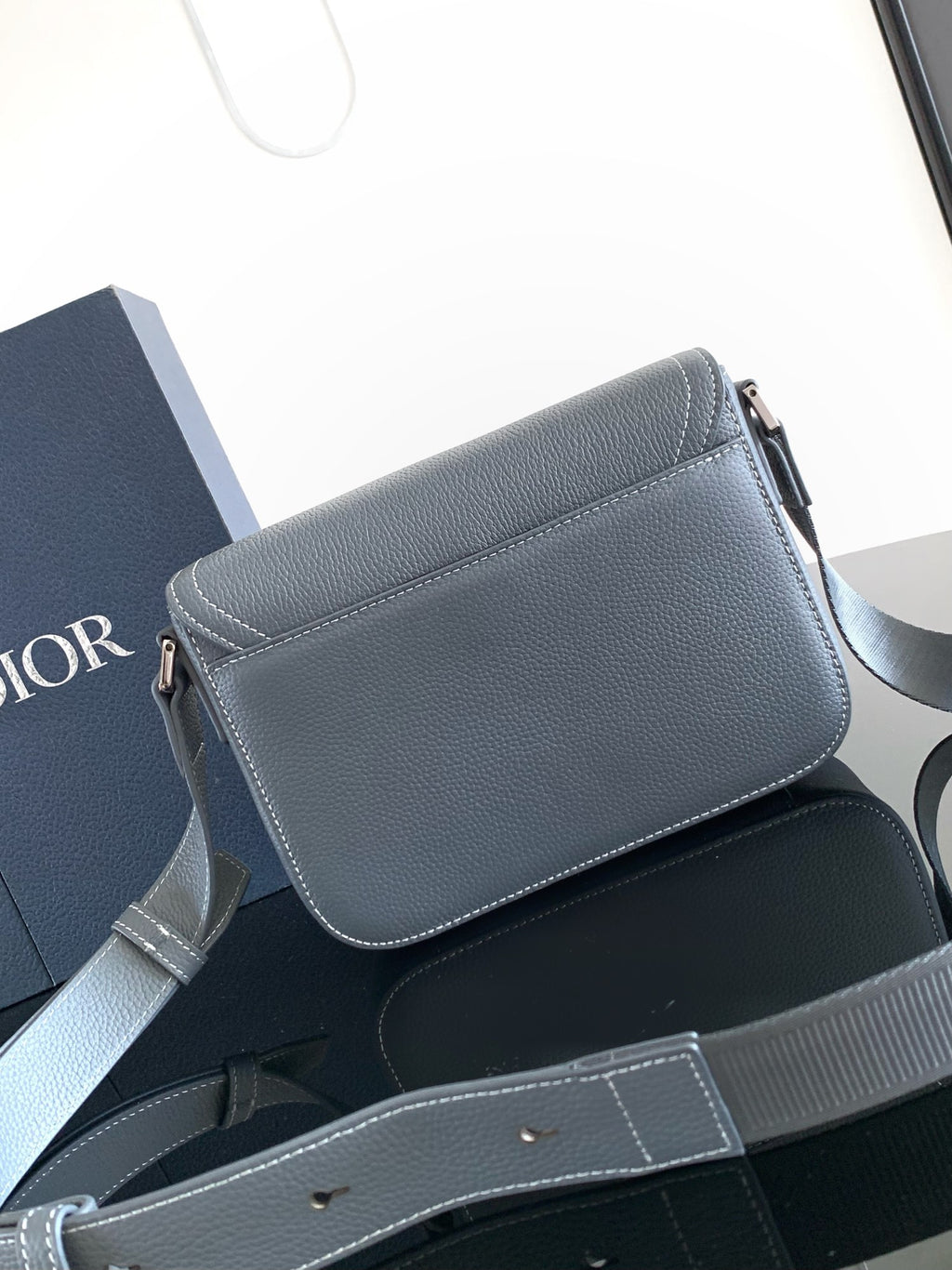 Мала сумка-месенджер Dior Saddle з натуральної шкіри — фото 3
