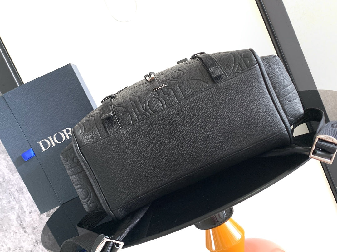 Рюкзак Dior Hit The Road із тисненої натуральної шкіри, чорний — фото 4
