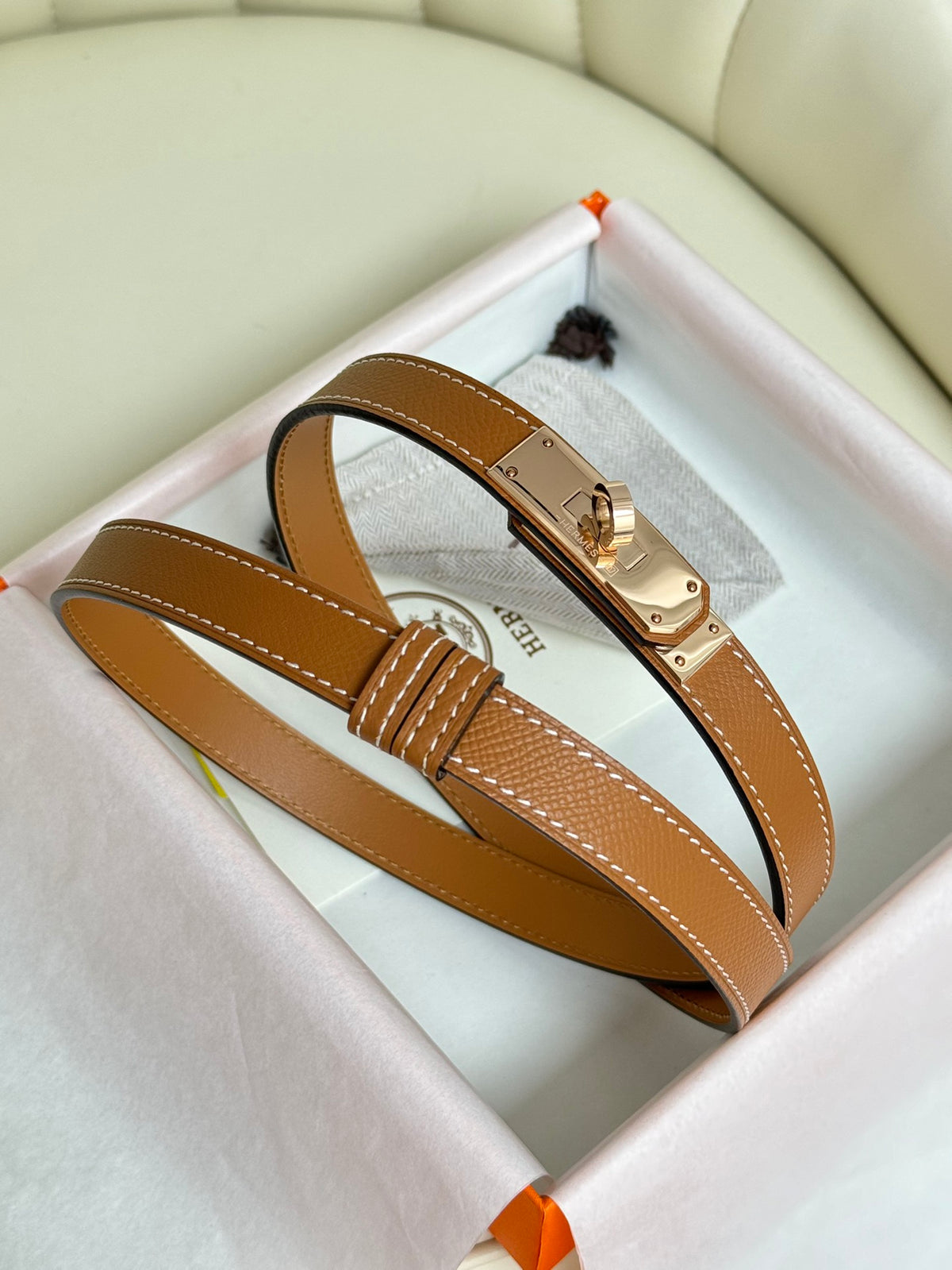 Ремінь Hermès з натуральної шкіри