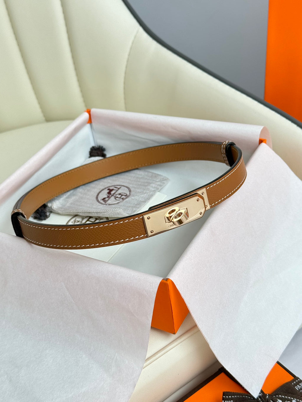 Ремінь Hermès з натуральної шкіри