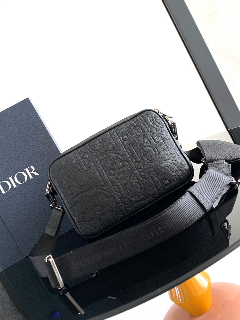 Сумка-трансформер Dior Saddle із тисненої натуральної шкіри — фото 3