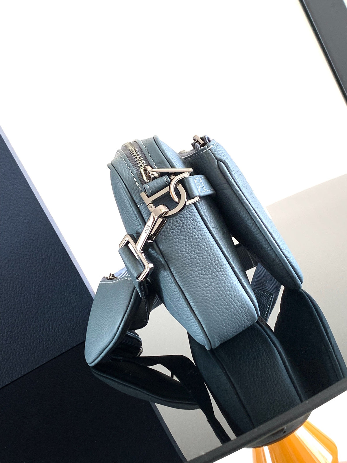 Сумка-трансформер Dior Saddle із тисненої натуральної шкіри — фото 2