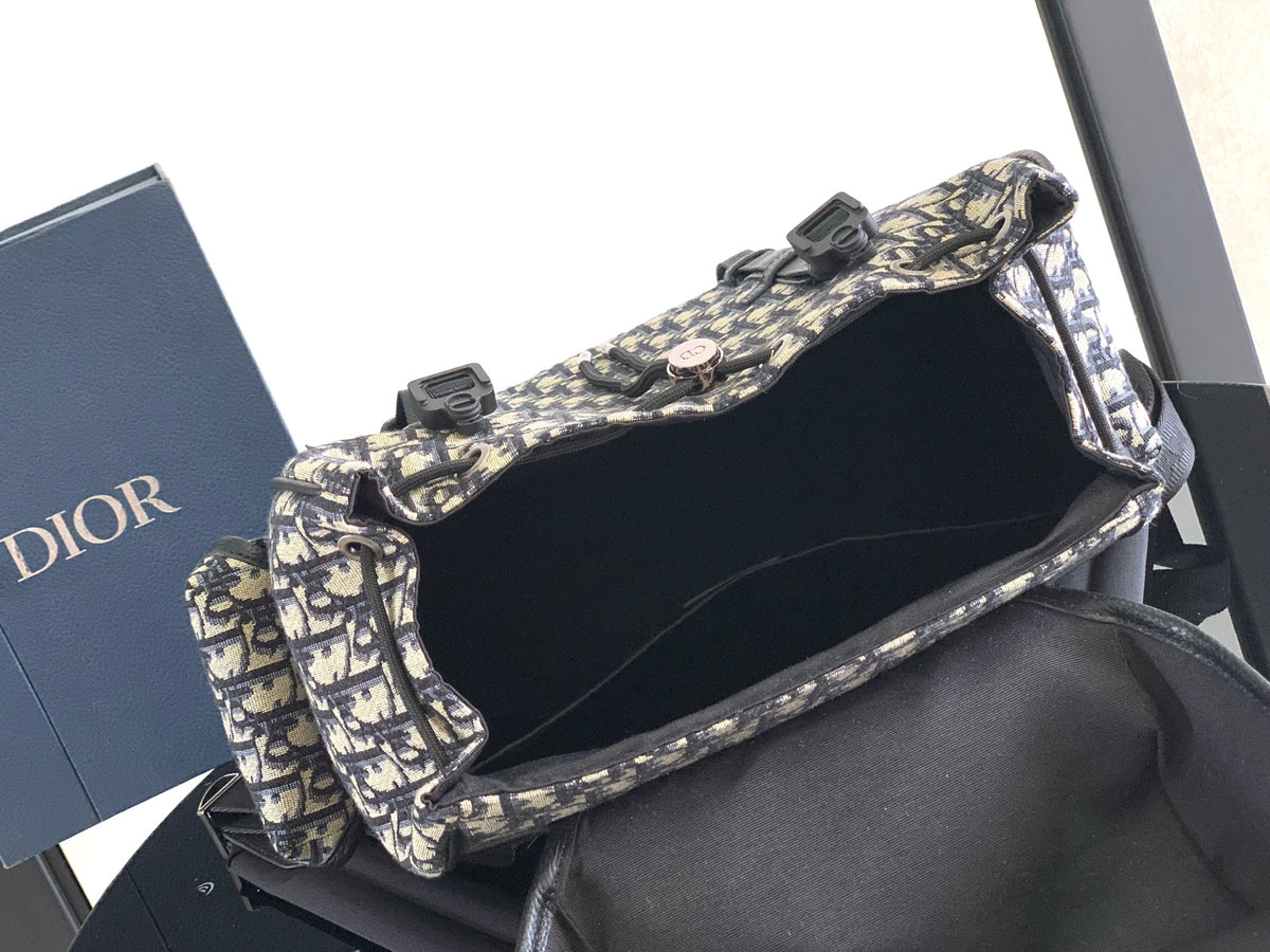 Рюкзак Dior Hit The Road з текстилю й натуральної шкіри, бежевий — фото 8