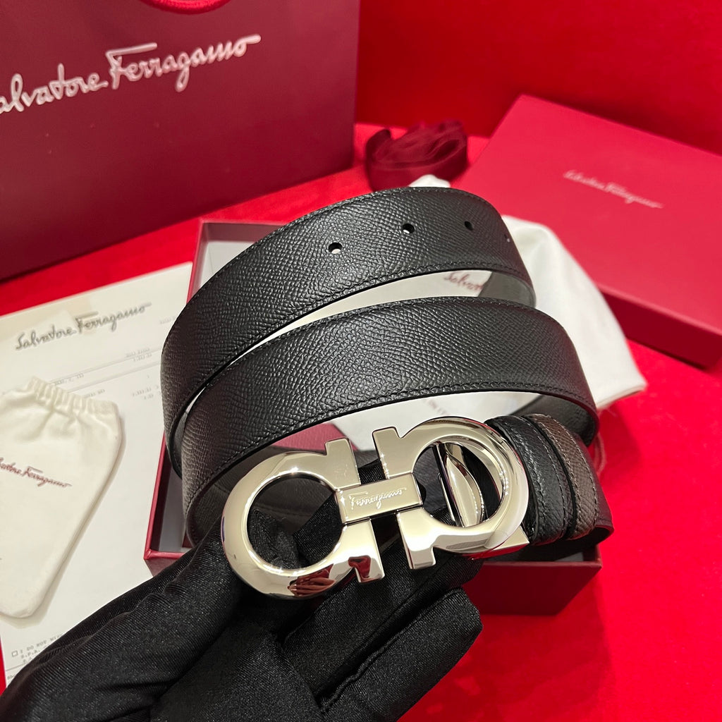 Ремінь Salvatore Ferragamo з натуральної телячої шкіри