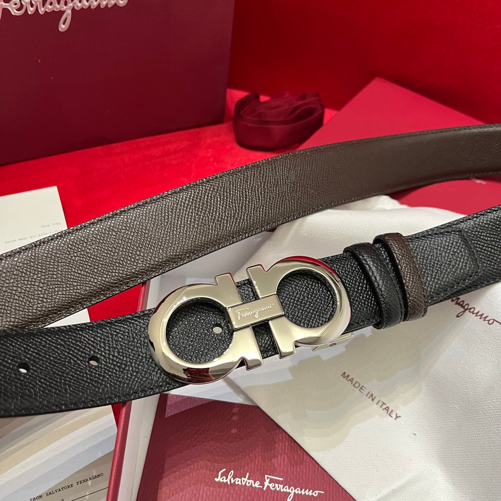 Ремінь Salvatore Ferragamo з натуральної телячої шкіри