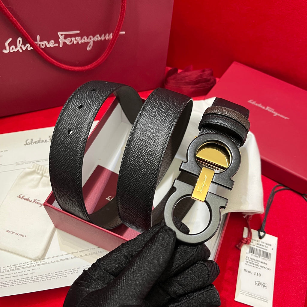 Ремінь Salvatore Ferragamo з натуральної телячої шкіри