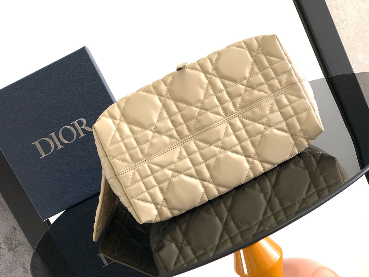 Сумка з ручками Dior Toujours з натуральної шкіри, бежева — фото 5