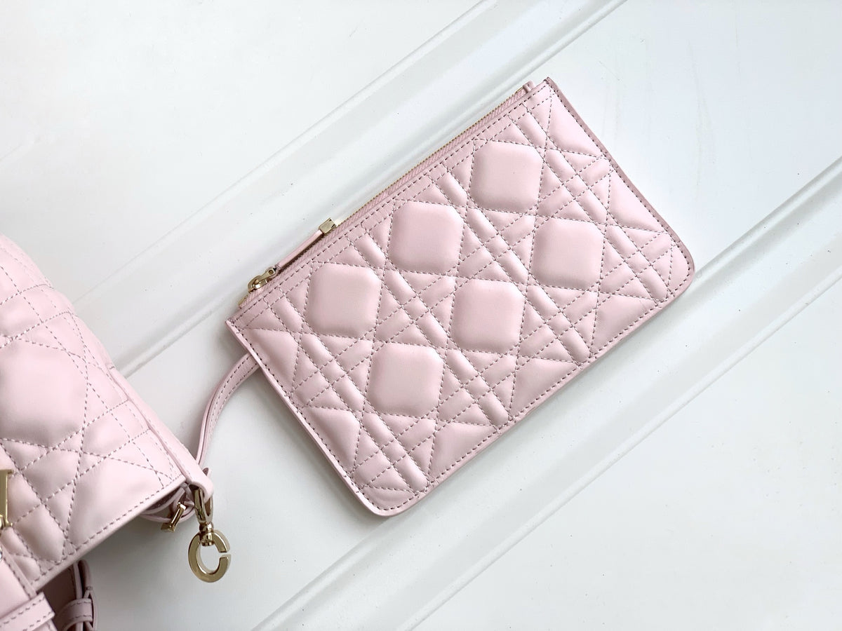 Сумка з ручками Dior Toujours з натуральної шкіри, рожева — фото 6