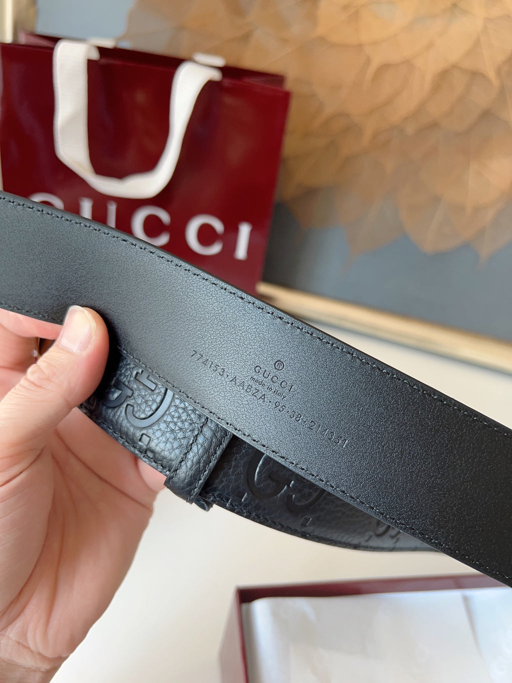 Ремінь Gucci Double G з шкіри — фото 6