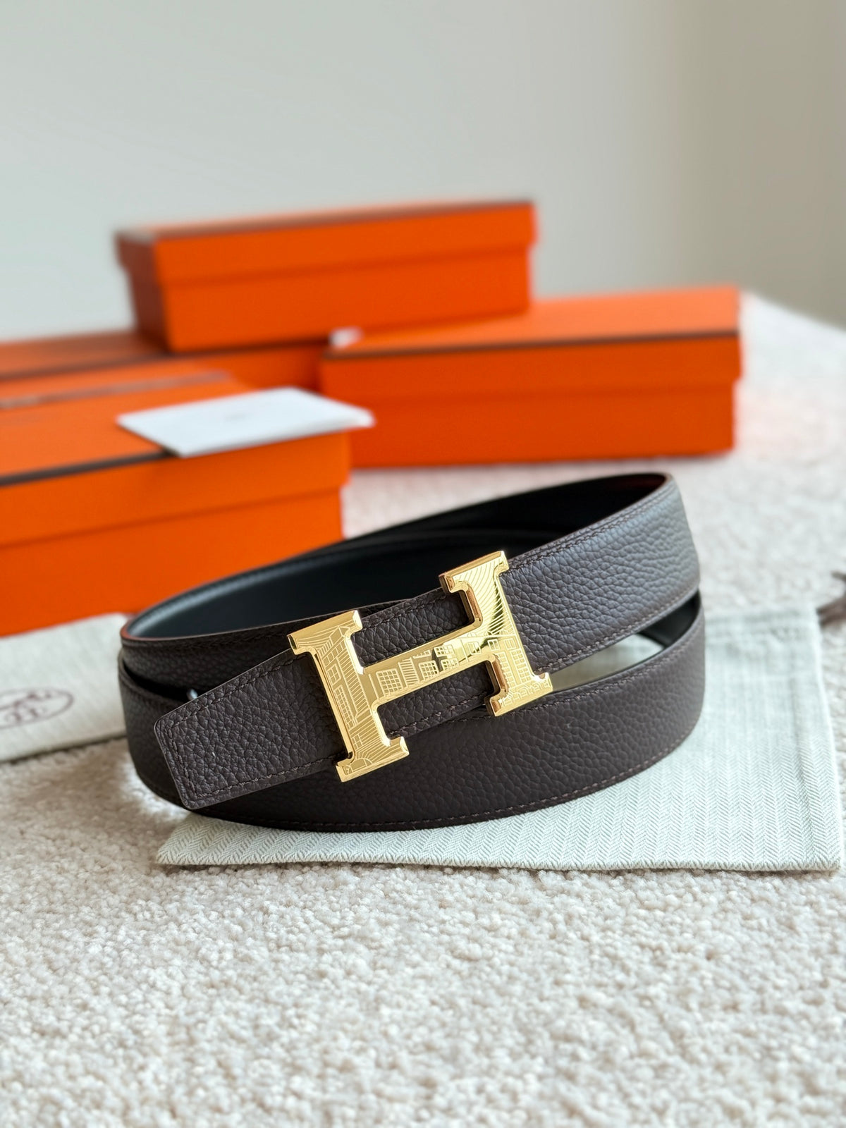 Ремінь Hermès з шкіри Togo — фото 1