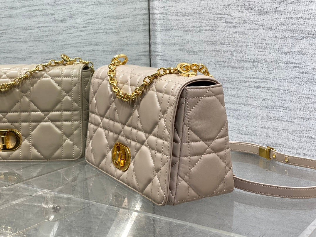 Середня сумка Dior Caro з натуральної шкіри — фото 6