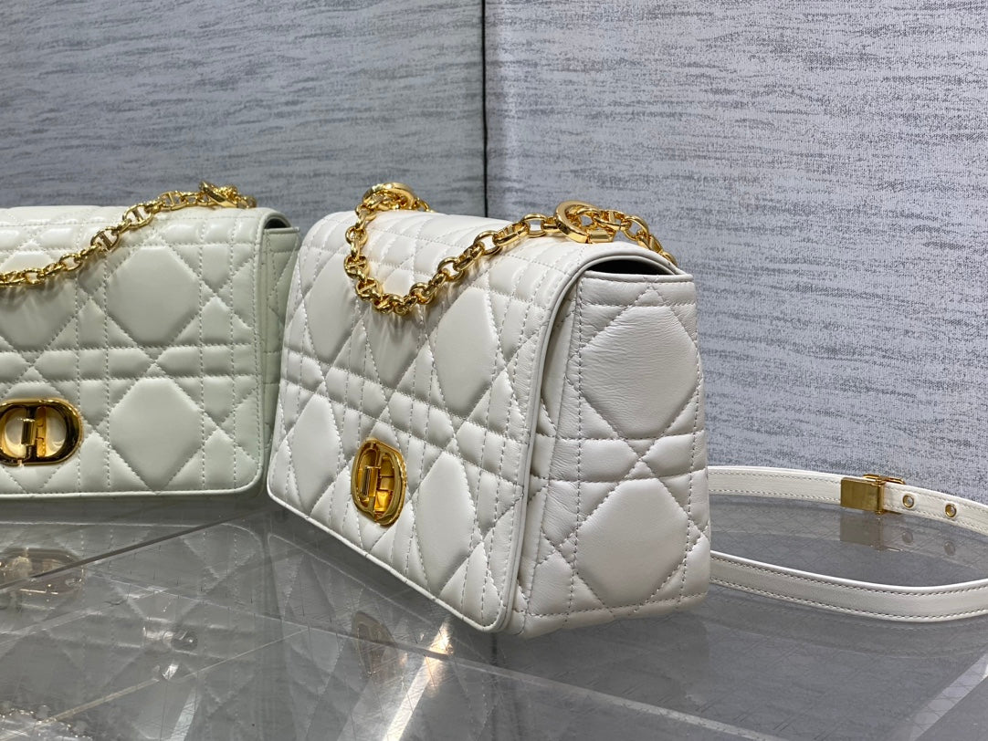 Середня сумка Dior Caro з натуральної шкіри — фото 6