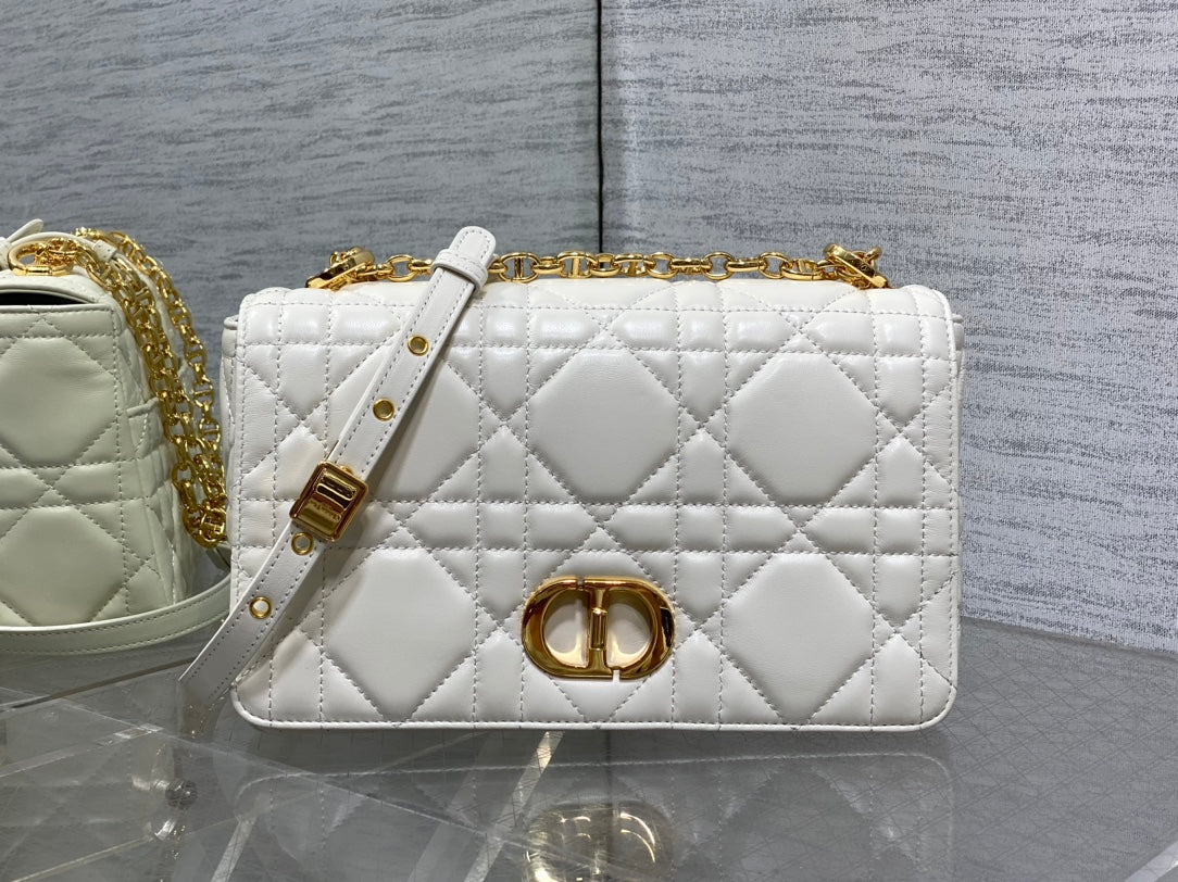 Середня сумка Dior Caro з натуральної шкіри — фото 2