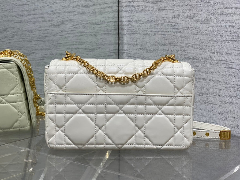 Середня сумка Dior Caro з натуральної шкіри — фото 4