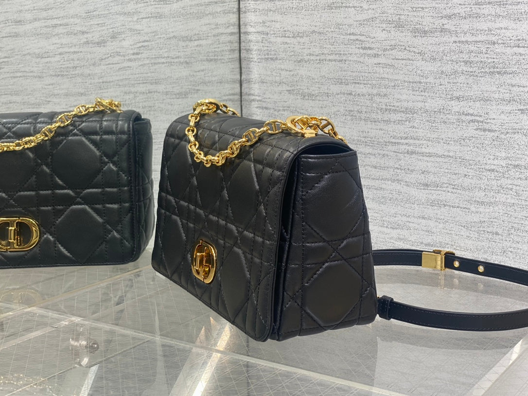 Середня сумка Dior Caro з натуральної шкіри — фото 6