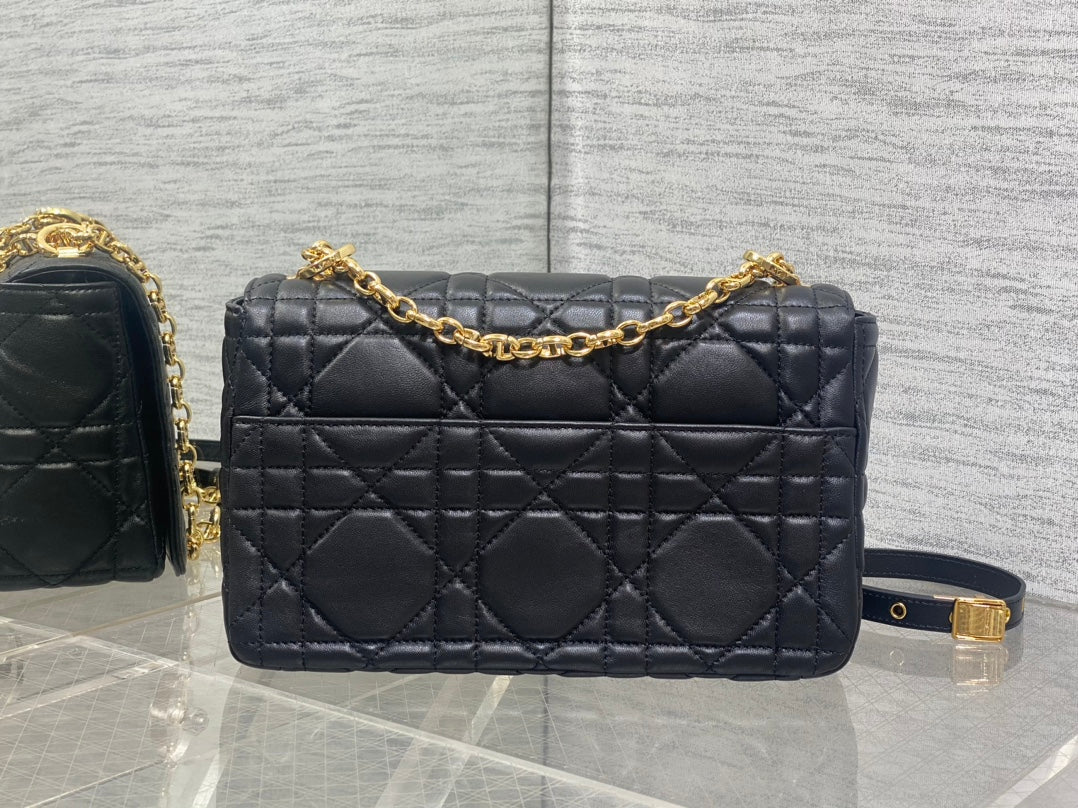 Середня сумка Dior Caro з натуральної шкіри — фото 4