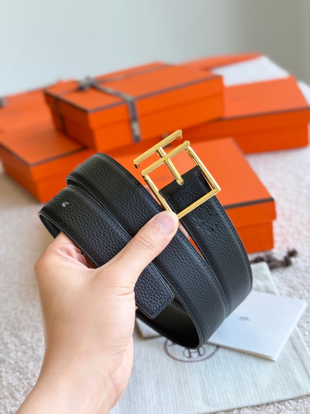 Ремінь Hermès з шкіри — фото 4