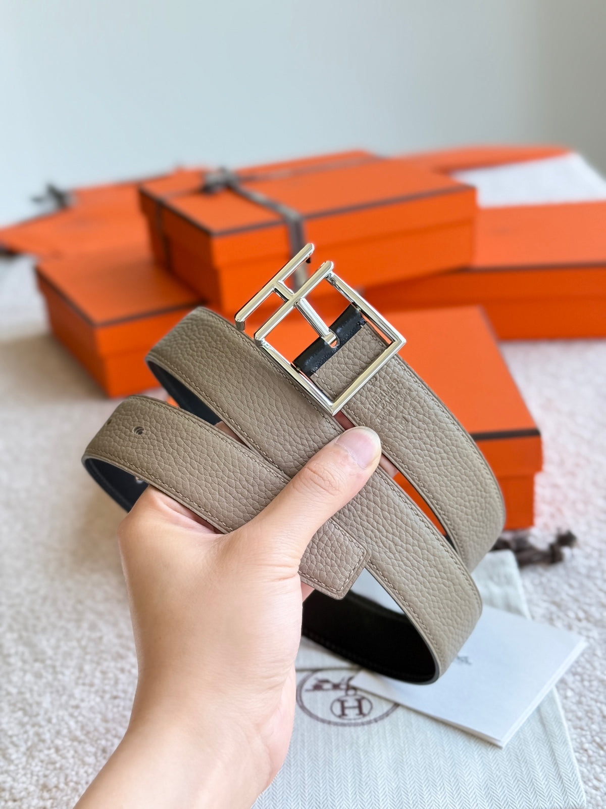 Ремінь Hermès з шкіри — фото 4