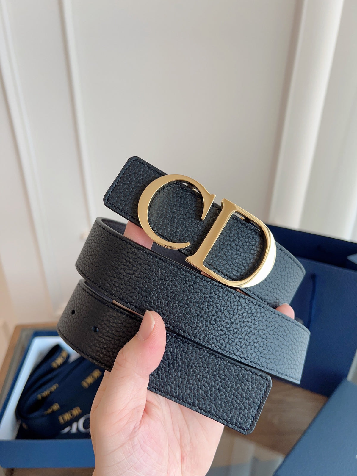 Ремінь Dior з натуральної шкіри