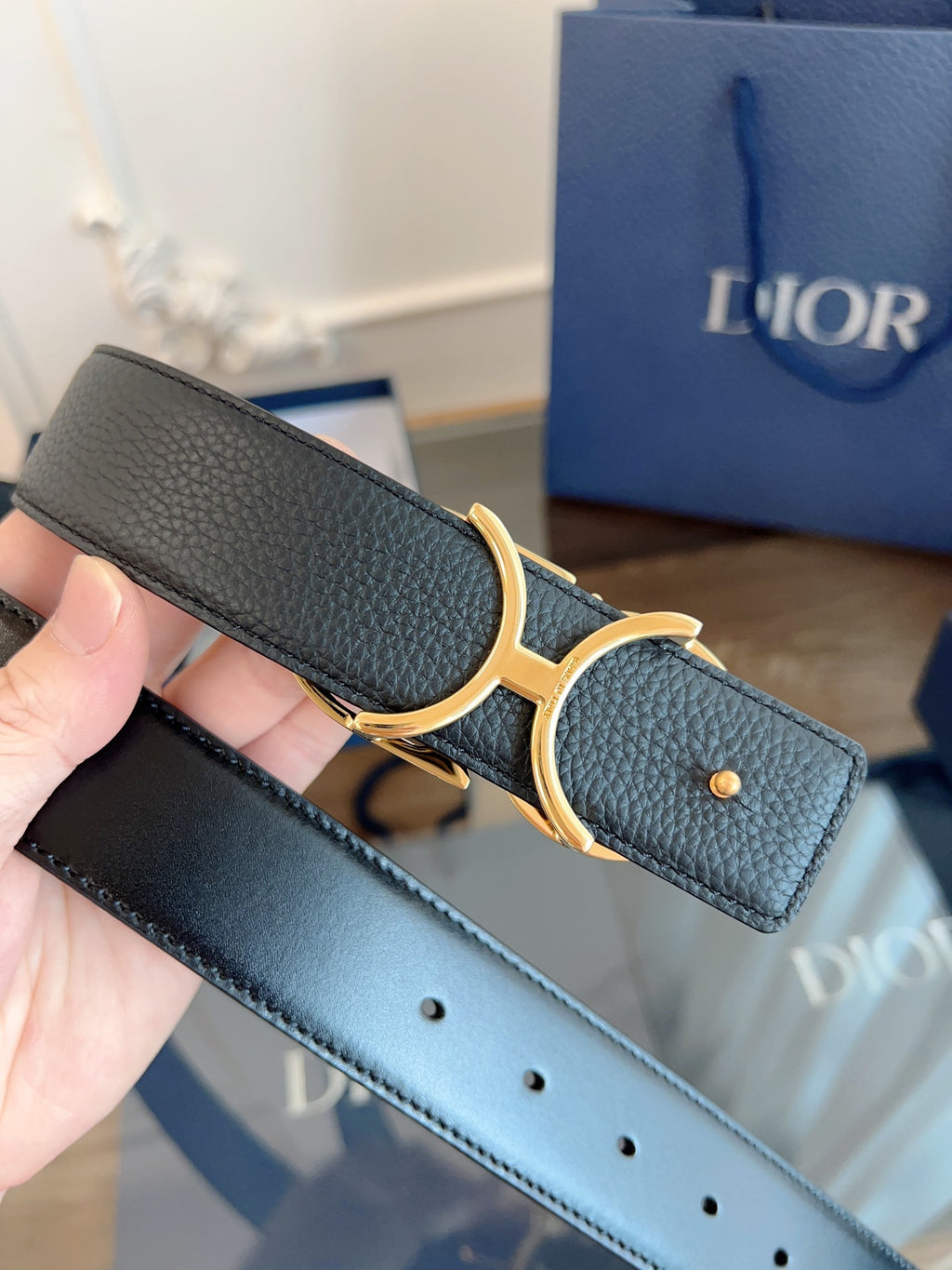 Ремінь Dior з шкіри — фото 4