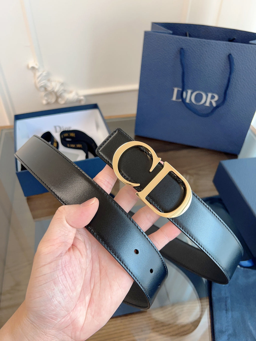 Ремінь Dior з шкіри — фото 3