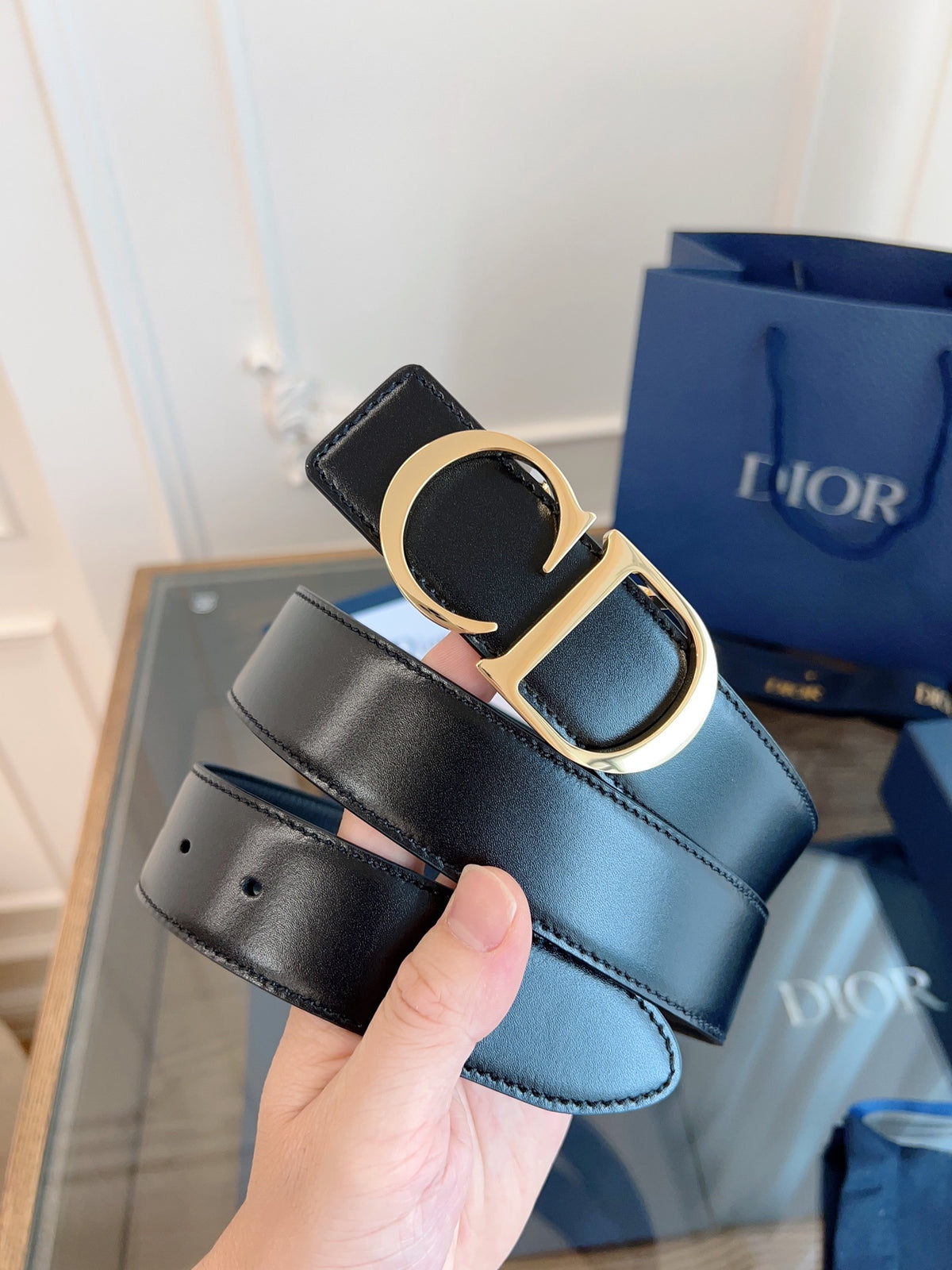 Ремінь Dior з шкіри — фото 2