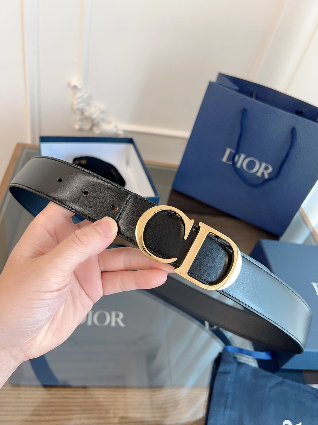 Ремінь Dior з шкіри — фото 1