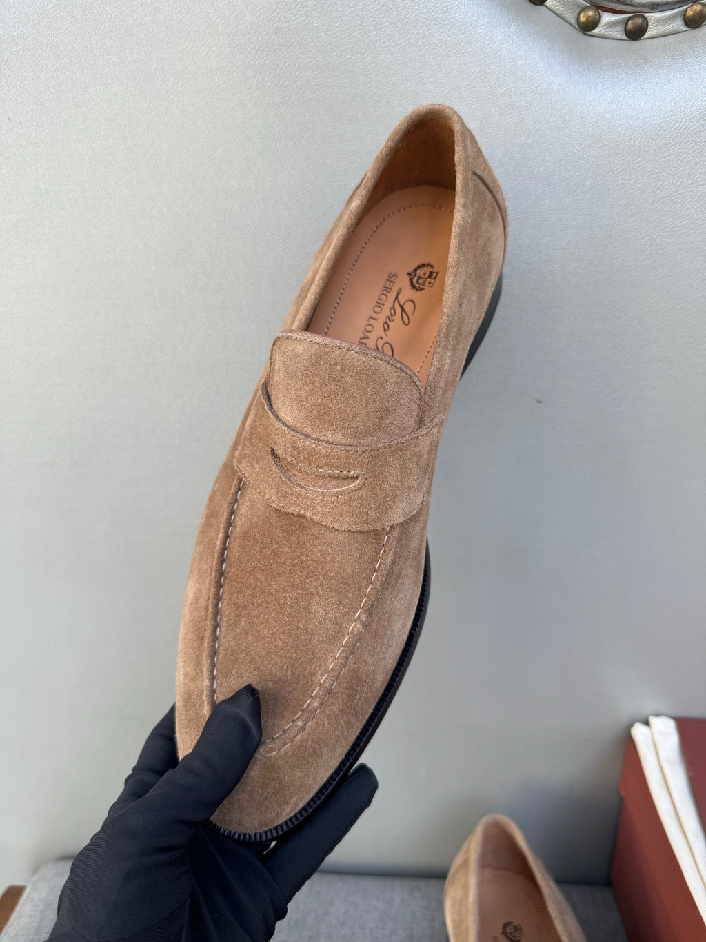 Шкіряні лофери Loro Piana Sergio