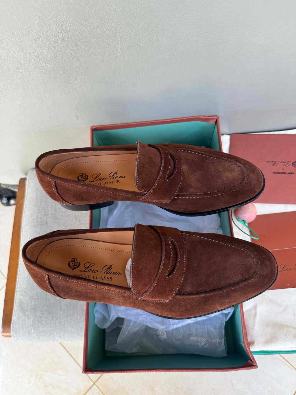 Шкіряні лофери Loro Piana Sergio