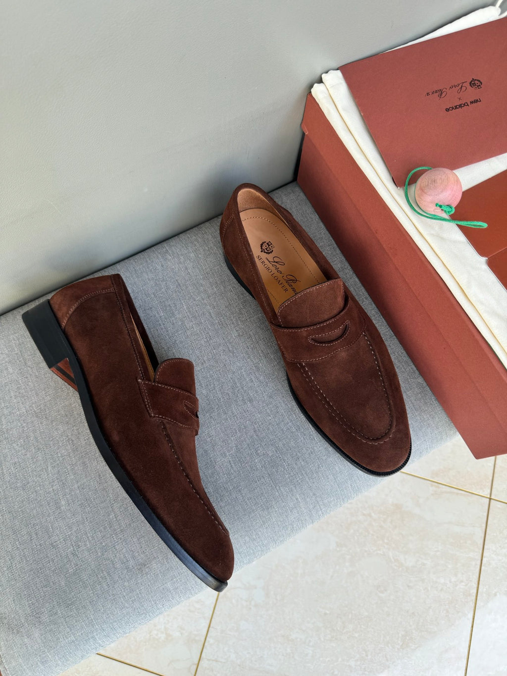 Шкіряні лофери Loro Piana Sergio