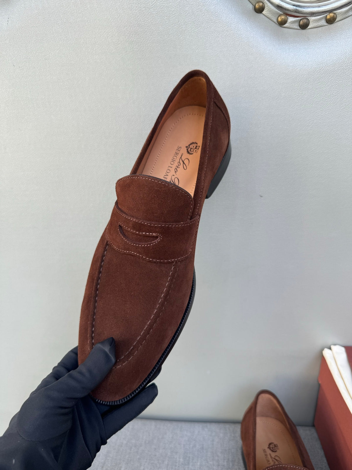 Шкіряні лофери Loro Piana Sergio