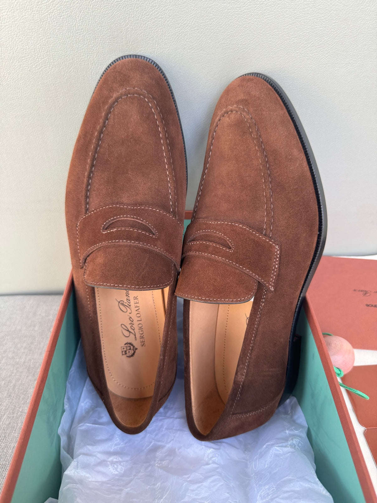 Шкіряні лофери Loro Piana Sergio