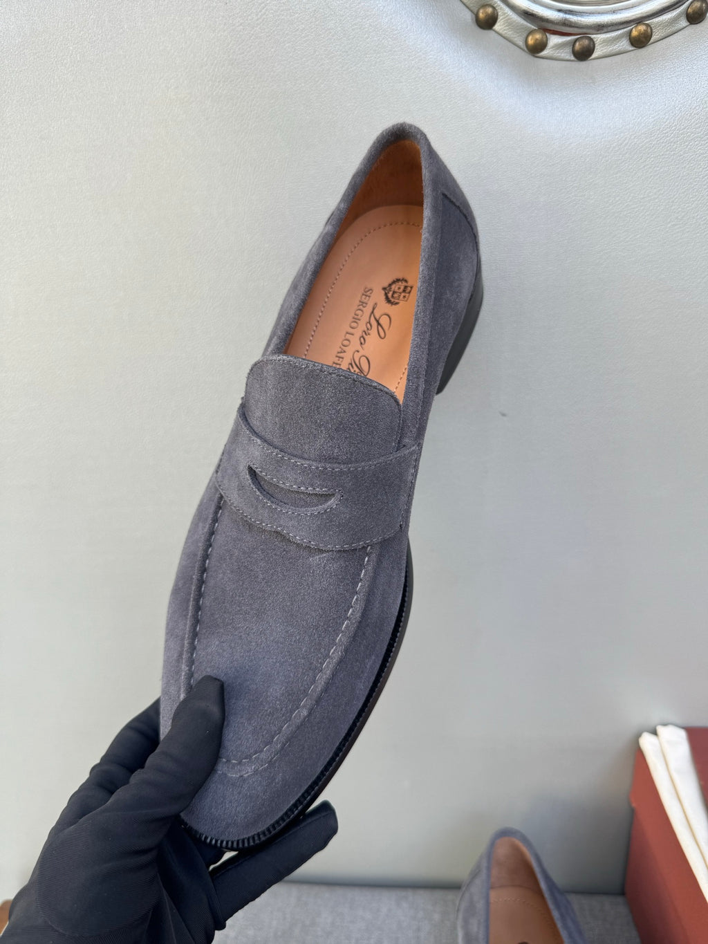 Шкіряні лофери Loro Piana Sergio