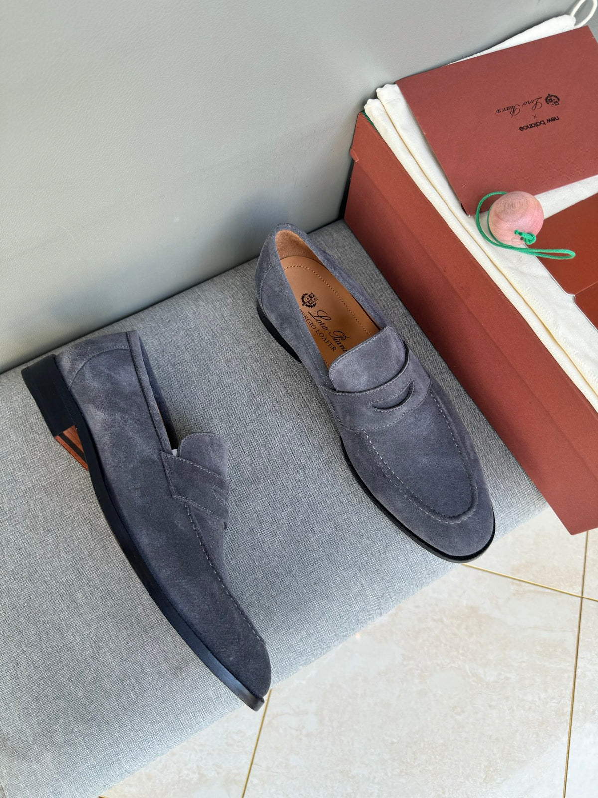 Шкіряні лофери Loro Piana Sergio