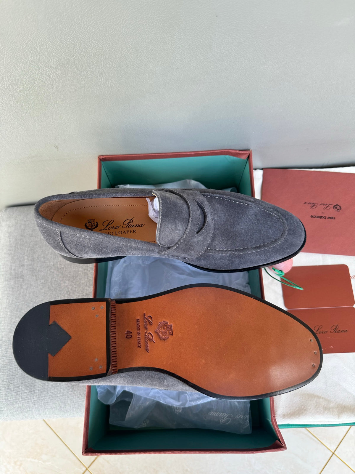 Шкіряні лофери Loro Piana Sergio