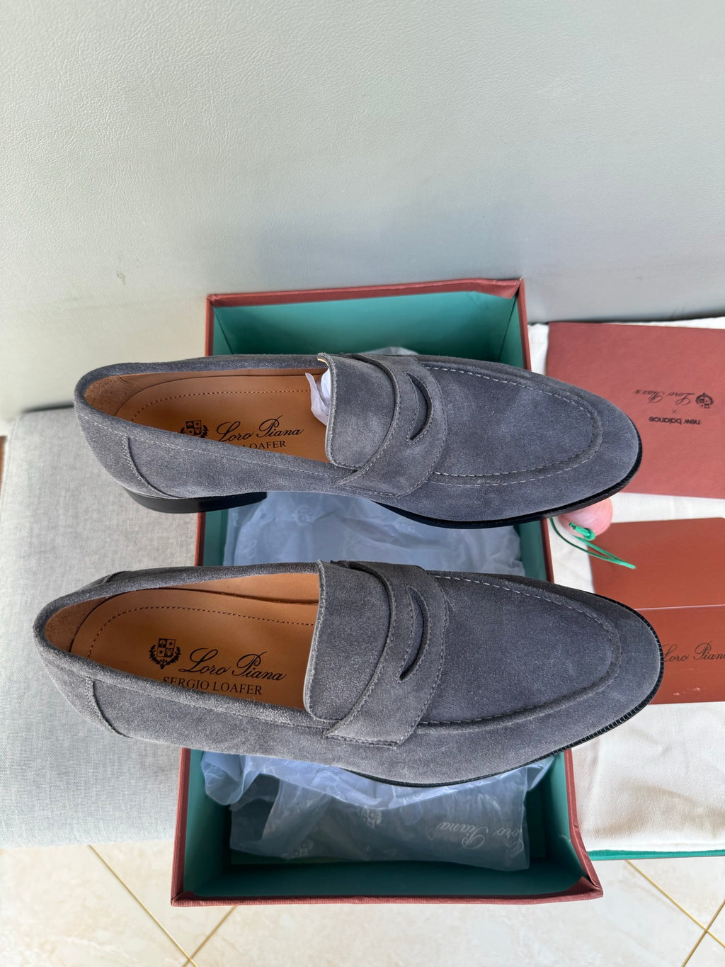 Шкіряні лофери Loro Piana Sergio