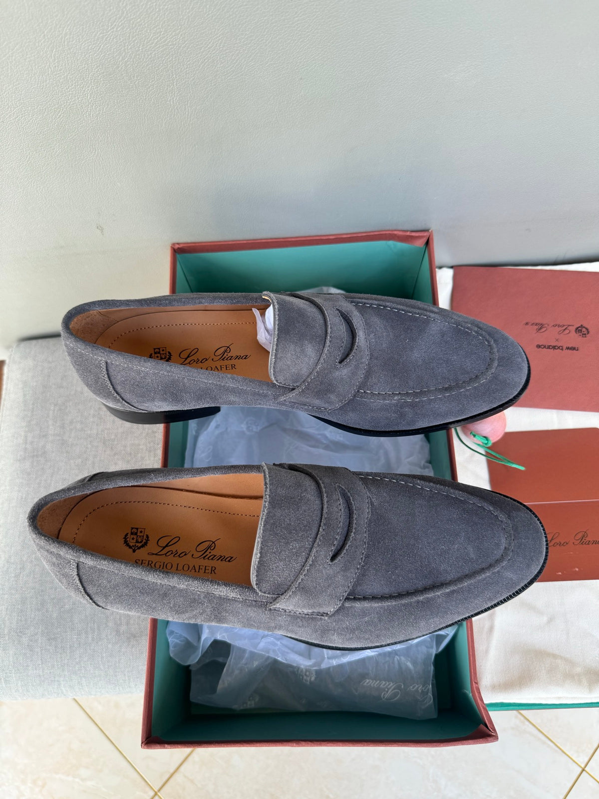 Шкіряні лофери Loro Piana Sergio