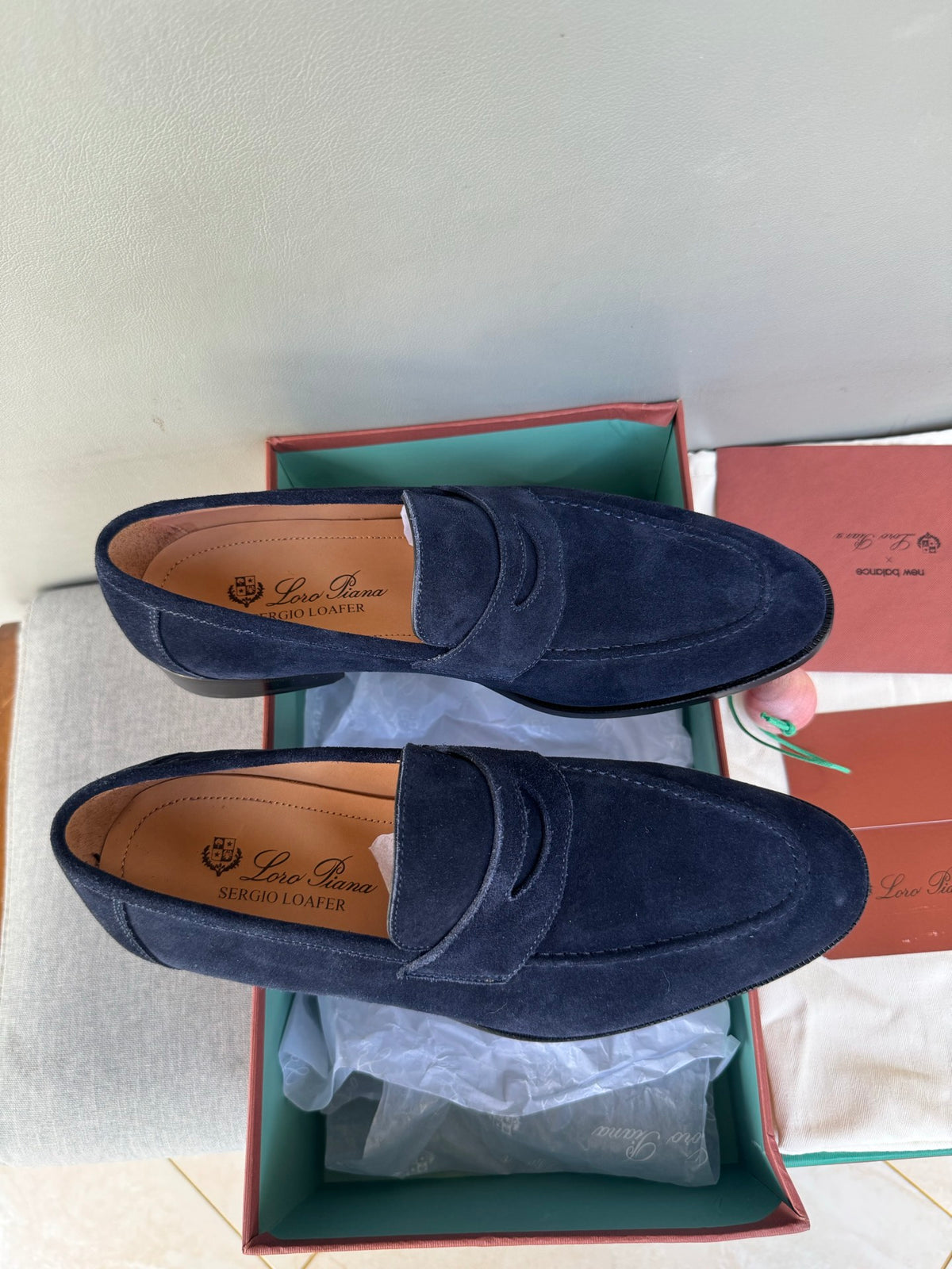 Шкіряні лофери Loro Piana Sergio