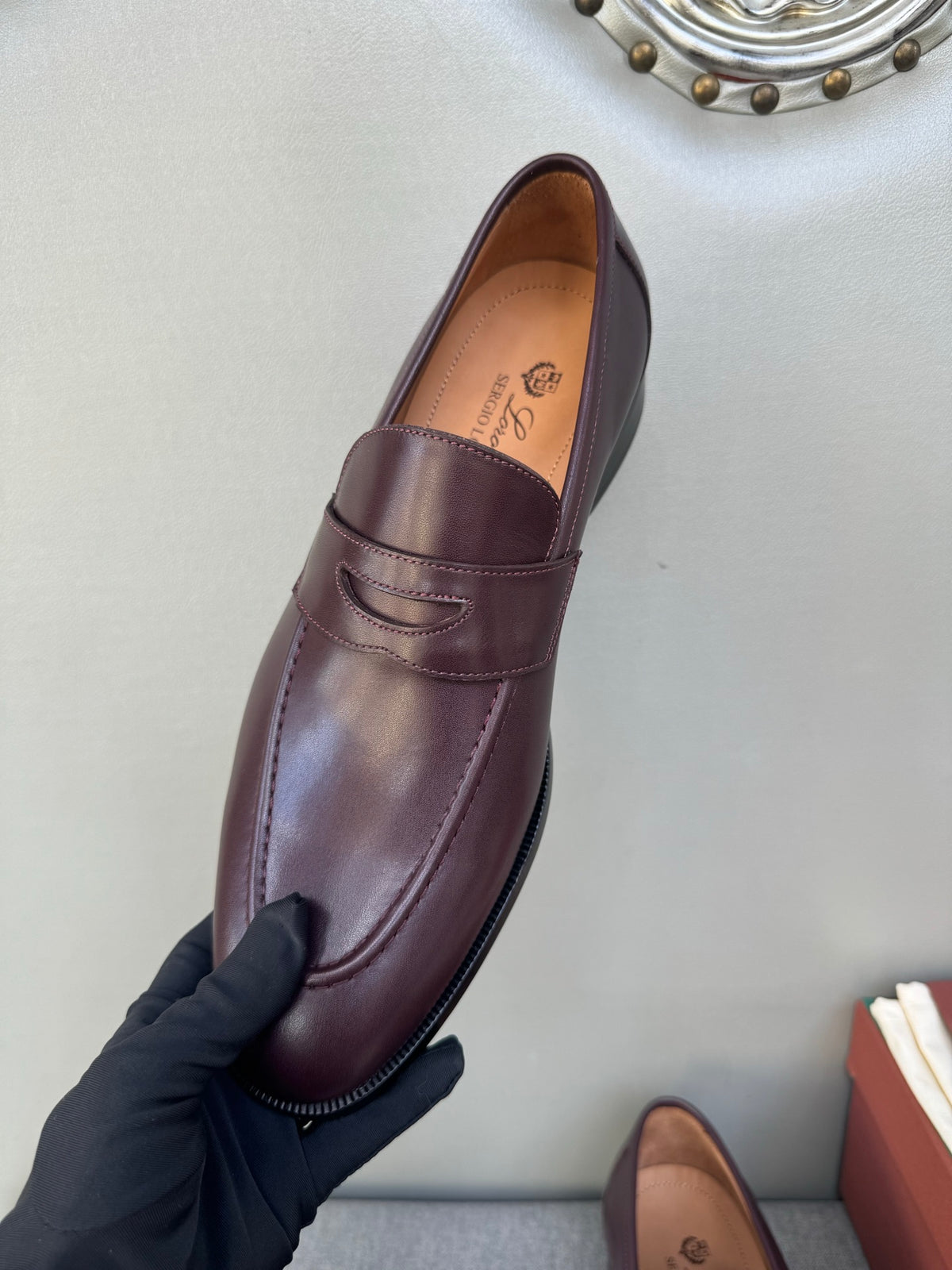 Шкіряні лофери Loro Piana Sergio